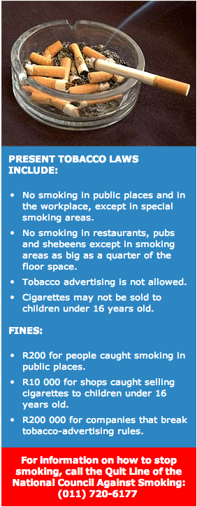 Tobacco laws We have a right to clean air Vuk uzenzele